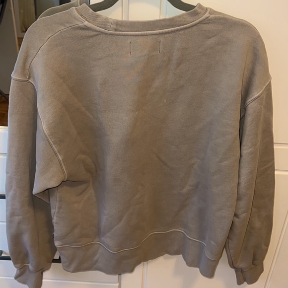 Tan boxy crew mega sweatshirt - Picture 2 of 3
